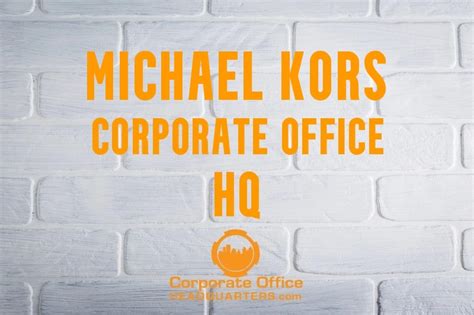 michael kors number of employees|michael kors corporate office address.